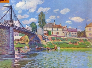 Br�cke von Argenteuil nach Sisley